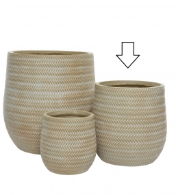   Alex Clay Round Beige 32x32cm    Epilegin.