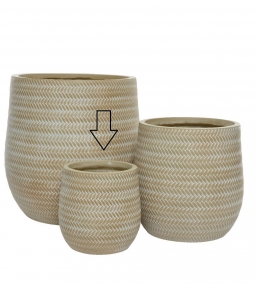   Alex Clay Round Beige 22x22cm    Epilegin.