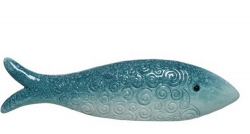  Κεραμικό διακοσμητικό Ψάρι Γαλάζιο 7Χ36Χ9cm 