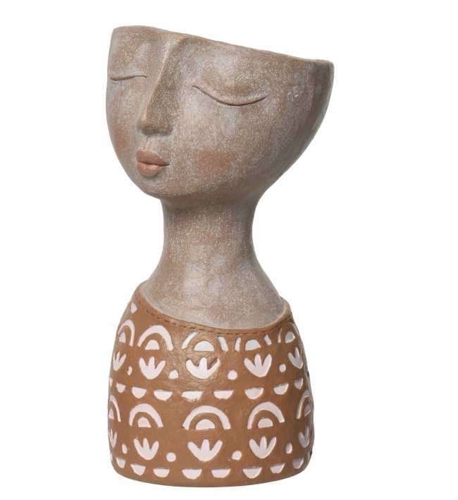  ����� Polyresin "Lady Face" Terracotta 14.8x15.6x28cm ��� ��� ������� Epilegin. 