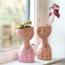  ����� Polyresin "Lady Face" Terracotta 14.8x15.6x28cm 