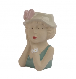 ����� Stoneware Girl with Hat ������� 14x13.5x21cm ��� ��� ������� Epilegin.