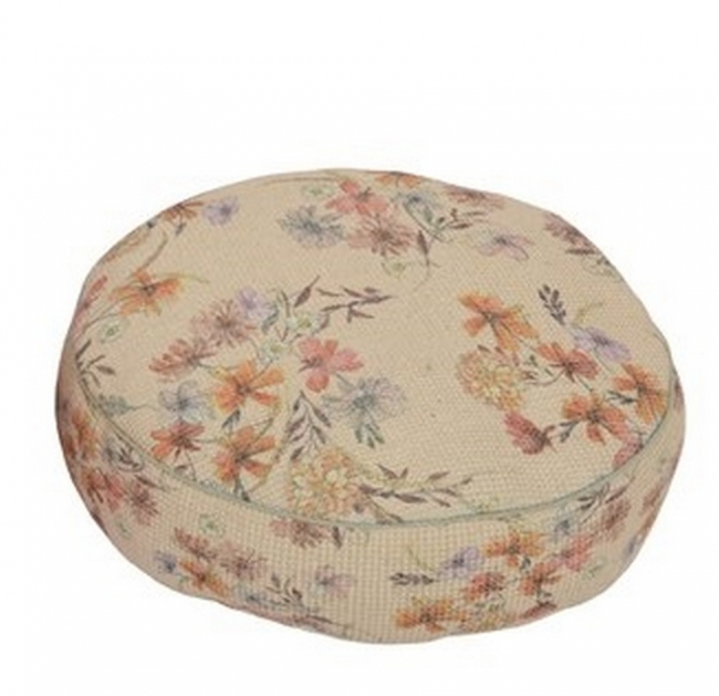   Poof "Floral Beige" D6015cm    Epilegin. 