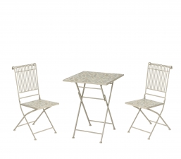 Bistro Set 3pcs Πέτρινο & 2 Καρέκλες Cali από την εταιρία Epilegin. Bistro Set 3pcs Πέτρινο & 2 Καρέκλες Cali από την εταιρία Epilegin.