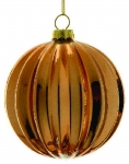  Γυάλινη χριστουγεννιάτικη μπάλα copper 10εκ 