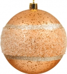  Χριστουγεννιάτικη Πλαστική Μπάλα Ροζ Copper 10cm 