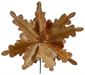  Χριστουγεννιάτικο διακοσμητικό λουλούδι copper 25cm 