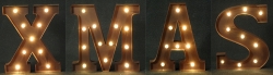  Διακοσμητική πινακίδα "Xmas" με led 33X5εκ 