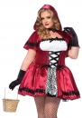  Αποκριάτικη στολή Gothic Red Riding Hood Plus Size 