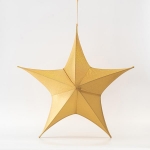  Χριστουγεννιάτικο κρεμαστό αστέρι Χρυσό 80cm 