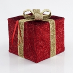  Χριστουγεννιάτικο διακοσμητικό Κουτί Δώρου Κόκκινο 30εκ 