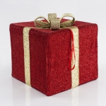  Χριστουγεννιάτικο διακοσμητικό Κουτί Δώρου Χρυσό 40εκ 
