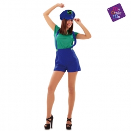 Αποκριάτικη στολή Sexy Luigi girl από την εταιρία Epilegin. Αποκριάτικη στολή Sexy Luigi girl από την εταιρία Epilegin.
