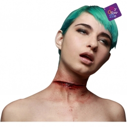 Αποκριάτικο latex ουλή στον λαιμό από την εταιρία Epilegin. Αποκριάτικο latex ουλή στον λαιμό από την εταιρία Epilegin.