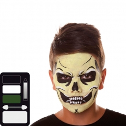 Set  Face Painting 3color Skeleton    Epilegin.