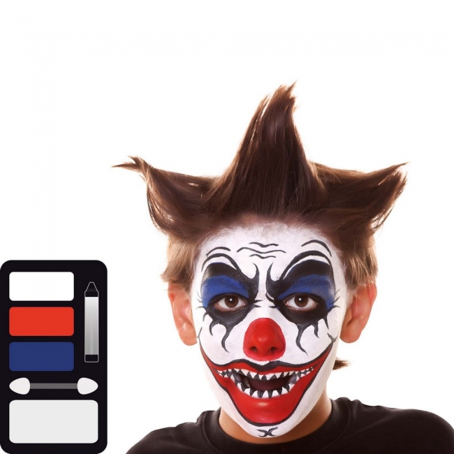  Set  Face Painting 3color "Evil Clown"    Epilegin. 