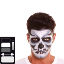 Set  Face Painting 3color Skeleton    Epilegin.