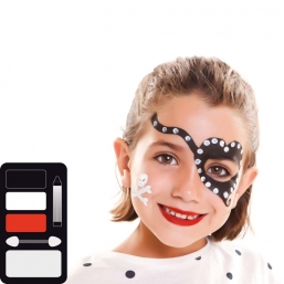 Set  Face Painting 3color Pirate Girl    Epilegin.