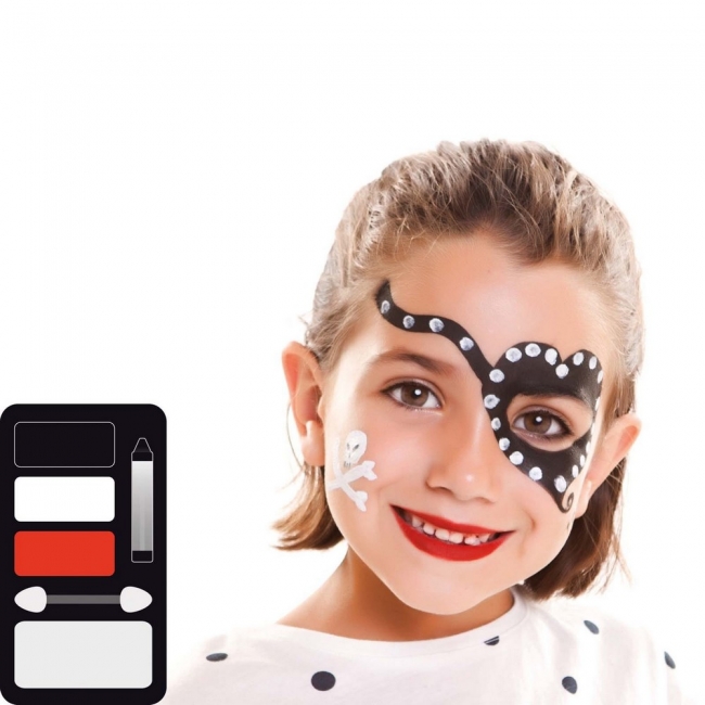  Set  Face Painting 3color "Pirate Girl"    Epilegin. 