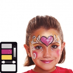 Set  Face Painting 3color Pearly Princess    Epilegin.