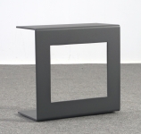  Side Coffee table αλουμινίου "Riva" Charcoal 41x41x52cm 