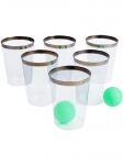  Set Party Pong 12 Glasses & 2 Balls 