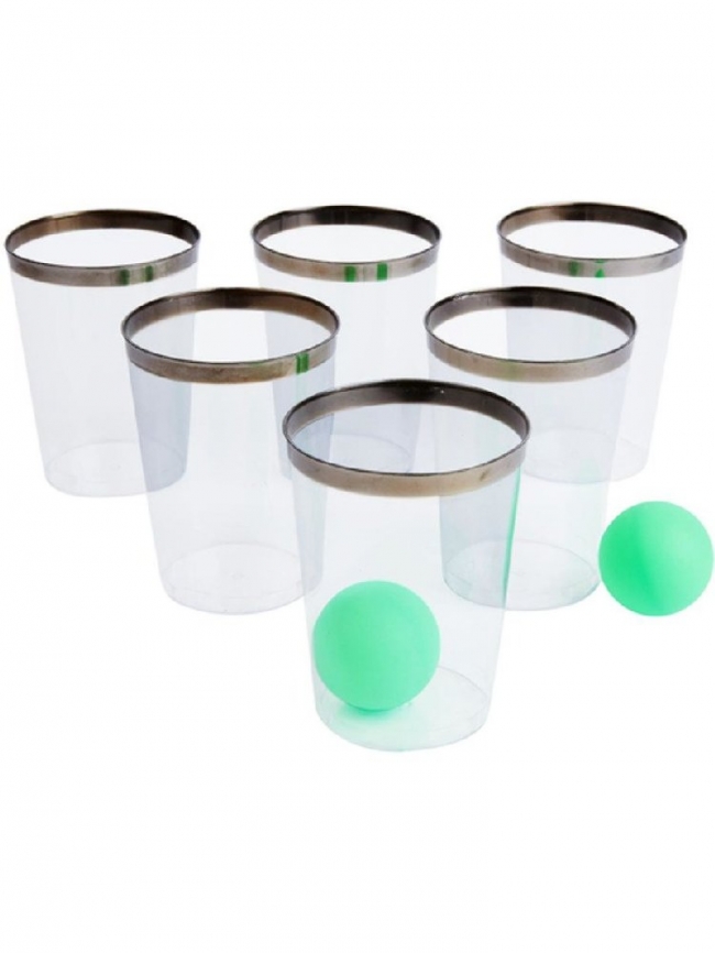  Set Party Pong 12 Glasses & 2 Balls    Epilegin. 