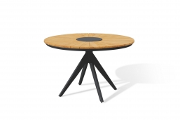   Simpo Teak & Alu Atlanta Dark Grey  120cm    Epilegin.