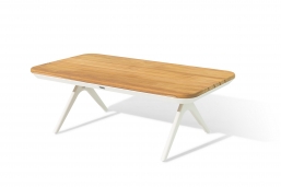  Simpo Teak & Alu Atlanta White 220x100cm    Epilegin.