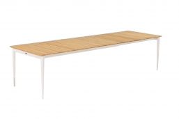  Simpo / Teak & Alu Noa White 200/260/320x100cm    Epilegin.