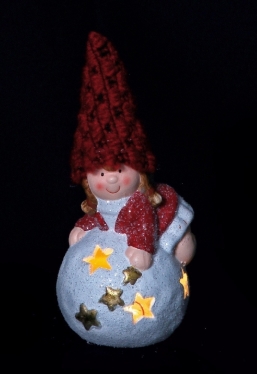   Polyresin Warm Led 15cm    Epilegin.