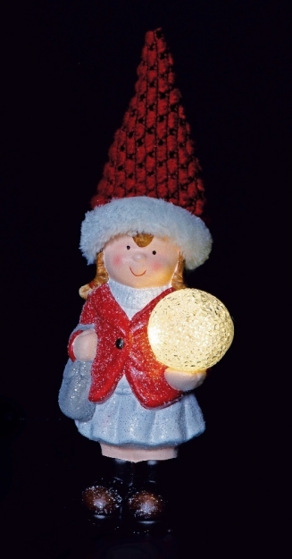   Polyresin Warm Led 33cm
