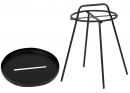   Coffee Table Removable Disk Charcoal 54  51cm 