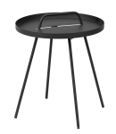  Μεταλλικό Coffee Table Removable Disk Charcoal 54 Χ 51cm 