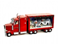  Χριστουγεννιάτικο κεραμικό διακοσμητικό "φορτηγάκι" led 67Χ185Χ265εκ 