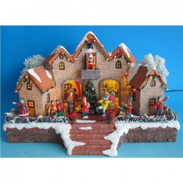 Χριστουγεννιάτικο φωτιζόμενο σπιτάκι με LED φως 34x25x22εκ από την εταιρία Epilegin. Χριστουγεννιάτικο φωτιζόμενο σπιτάκι με LED φως 34x25x22εκ από την εταιρία Epilegin.