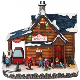 Χριστουγεννιάτικο σχολείο για ski με Led φώς 25x27x24εκ από την εταιρία Epilegin. Χριστουγεννιάτικο σχολείο για ski με Led φώς 25x27x24εκ από την εταιρία Epilegin.