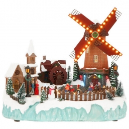 Χριστουγεννιάτικο χωριουδάκι με νερόμυλο με led φως , μουσική και κίνηση 38Χ28,5Χ33εκ από την εταιρία Epilegin. Χριστουγεννιάτικο χωριουδάκι με νερόμυλο με led φως , μουσική και κίνηση 38Χ28,5Χ33εκ από την εταιρία Epilegin.