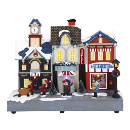 Χριστουγεννιάτικο House with elf με led φως , μουσική και κίνηση 27x13,5x22εκ  από την εταιρία Epilegin. Χριστουγεννιάτικο House with elf με led φως , μουσική και κίνηση 27x13,5x22εκ  από την εταιρία Epilegin.