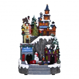 Χριστουγεννιάτικο χωριουδάκι με led φως , μουσική και κίνηση 22x22x35,5εκ από την εταιρία Epilegin. Χριστουγεννιάτικο χωριουδάκι με led φως , μουσική και κίνηση 22x22x35,5εκ από την εταιρία Epilegin.