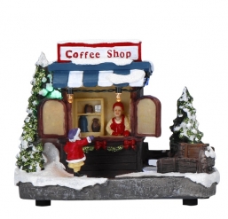 Χριστουγεννιάτικο Coffee Shop με led φως 14Χ7,5Χ11εκ από την εταιρία Epilegin. Χριστουγεννιάτικο Coffee Shop με led φως 14Χ7,5Χ11εκ από την εταιρία Epilegin.