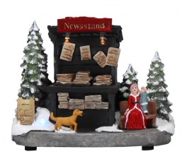 Χριστουγεννιάτικο Newsstand με led φως 14Χ7,5Χ11εκ από την εταιρία Epilegin. Χριστουγεννιάτικο Newsstand με led φως 14Χ7,5Χ11εκ από την εταιρία Epilegin.