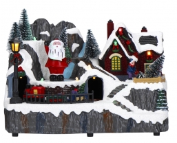 Χριστουγεννιάτικο χωριουδάκι με led φως , μουσική και κίνηση 23Χ15Χ18εκ από την εταιρία Epilegin. Χριστουγεννιάτικο χωριουδάκι με led φως , μουσική και κίνηση 23Χ15Χ18εκ από την εταιρία Epilegin.