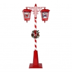 Χριστουγεννιάτικο φανάρι διπλό με Φώς-Κίνηση-Μουσική κόκκινο λευκό 81x40x188εκ  Χριστουγεννιάτικο φανάρι διπλό με Φώς-Κίνηση-Μουσική κόκκινο λευκό 81x40x188εκ