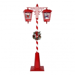Χριστουγεννιάτικο φανάρι διπλό με Φώς-Κίνηση-Μουσική κόκκινο λευκό 81x40x188εκ από την εταιρία Epilegin. Χριστουγεννιάτικο φανάρι διπλό με Φώς-Κίνηση-Μουσική κόκκινο λευκό 81x40x188εκ από την εταιρία Epilegin.