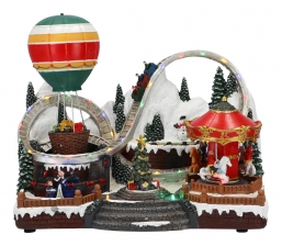 Χριστουγεννιάτικο Fun Fair Balloon με led φως , μουσική και κίνηση 33Χ20,5Χ27εκ από την εταιρία Epilegin. Χριστουγεννιάτικο Fun Fair Balloon με led φως , μουσική και κίνηση 33Χ20,5Χ27εκ από την εταιρία Epilegin.