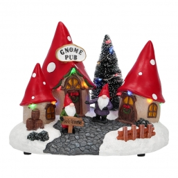 Χριστουγεννιάτικο Gnome Pub με led φως και μουσική 22Χ17Χ16,2εκ από την εταιρία Epilegin. Χριστουγεννιάτικο Gnome Pub με led φως και μουσική 22Χ17Χ16,2εκ από την εταιρία Epilegin.