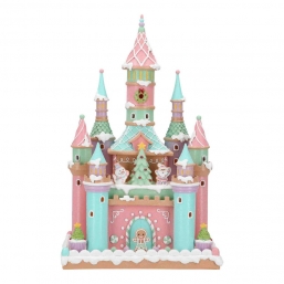 Χριστουγεννιάτικο φωτιζόμενο Gingerbread Castle 26,5x17,5x42εκ από την εταιρία Epilegin. Χριστουγεννιάτικο φωτιζόμενο Gingerbread Castle 26,5x17,5x42εκ από την εταιρία Epilegin.