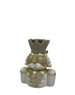 Διακοσμητικό κηροπήγιο Resin λευκό-χρυσό Καρυοθραύστης 9,5εκ από την εταιρία Epilegin. Διακοσμητικό κηροπήγιο Resin λευκό-χρυσό Καρυοθραύστης 9,5εκ από την εταιρία Epilegin.