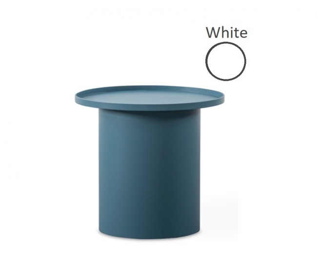  Round Coffee table  "Riva" White 41x41x52cm    Epilegin. 